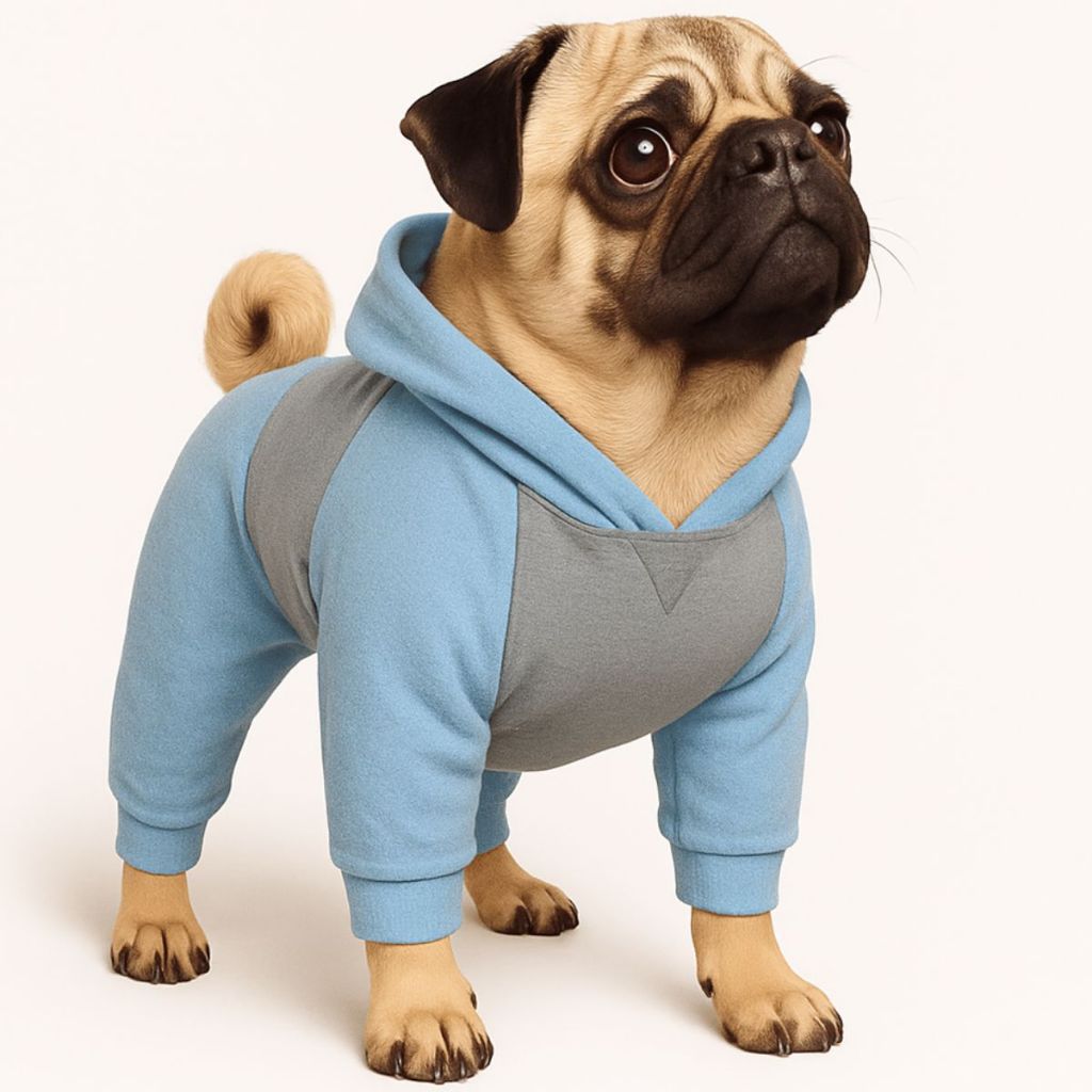Macacão moletom Nação Pet Inverno com Capuz Cães e Gatos