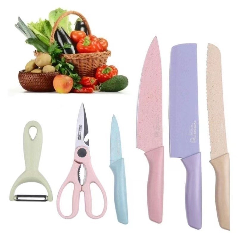 Kit Conjunto de facas Cozinha Gourmet 6 Peças