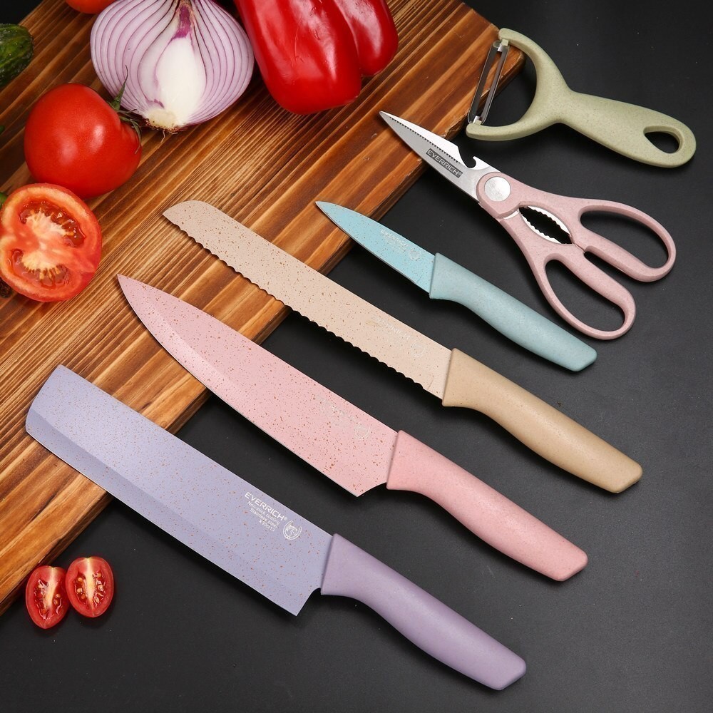 Kit Conjunto de facas Cozinha Gourmet 6 Peças