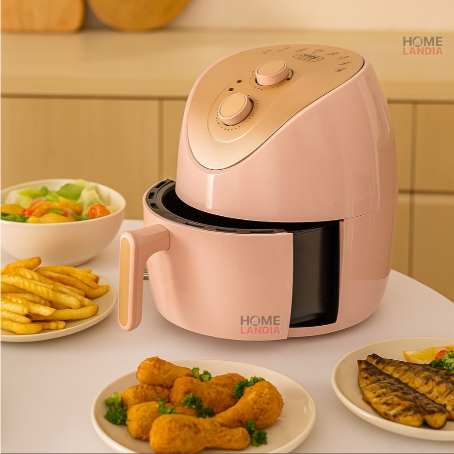 Fritadeira Air Fryer home Land 4L Coloridas