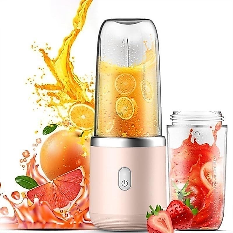Mini Espremedor Elétrico/ Liquidificador Portátil 400ml 6 Lâminas