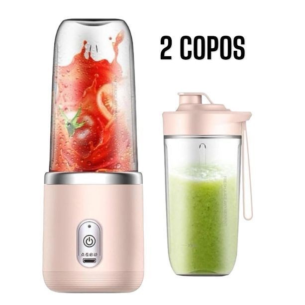Mini Espremedor Elétrico/ Liquidificador Portátil 400ml 6 Lâminas