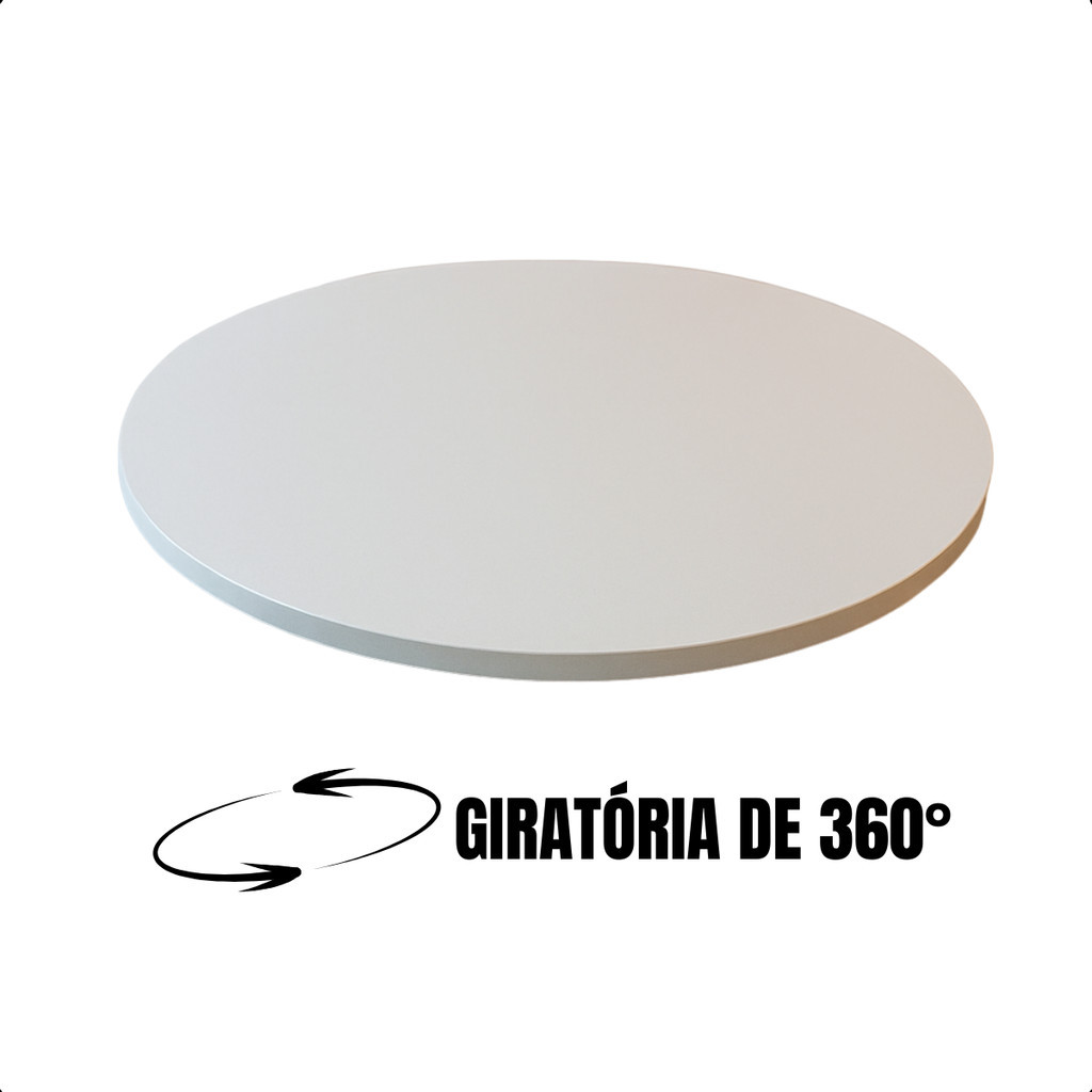 "Prato Centro de Mesa Jantar Girátorio Branco 30cm Bandeja Decorativa Mesa Posta Decoração"
