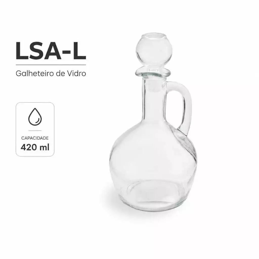 " Galheteiro de vidro com Tampa ideal Para azeite óleo ou vinagre LSA Galheteiro de Mesa Restaurante Cozinha Mesa Posta"