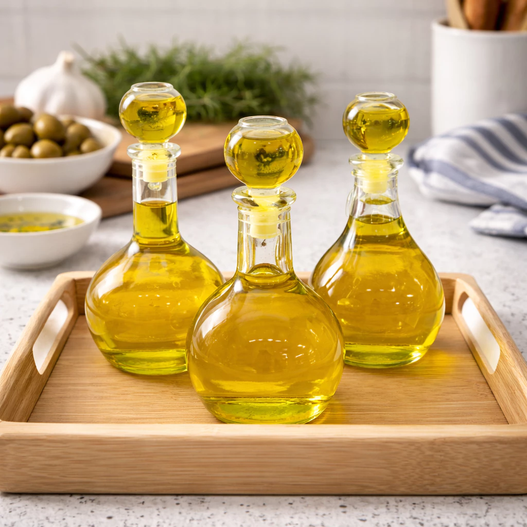 " Galheteiro de vidro com Tampa ideal Para azeite óleo ou vinagre LSA Galheteiro de Mesa Restaurante Cozinha Mesa Posta"
