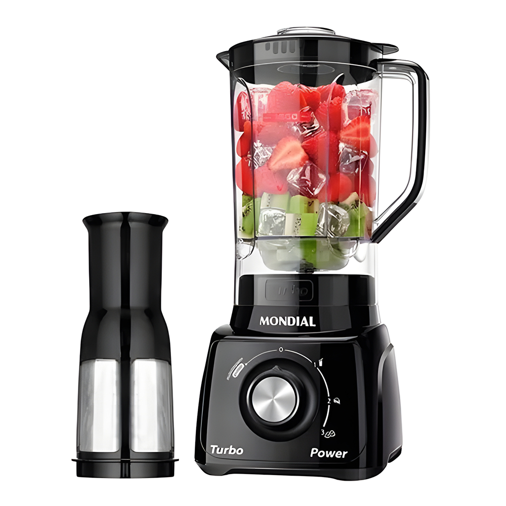 "Liquidificador Mondial L‑99 Turbo 550 W 3 Velocidades"