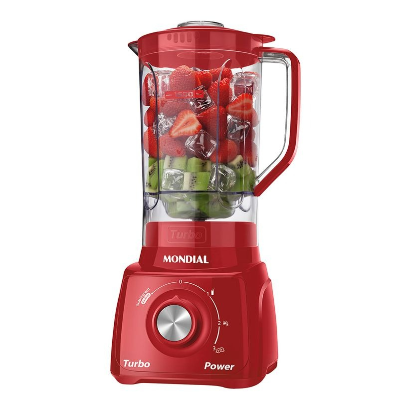 "Liquidificador Mondial L‑99 Turbo 550 W 3 Velocidades"