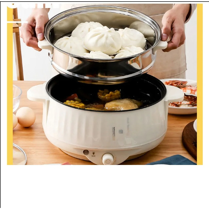 "Panela Elétrica De Camada Única/Dupla , 20 cm , 220V , 1-2 Pessoas , Antiaderente Doméstica Quente De Arroz , Eletrodomé"