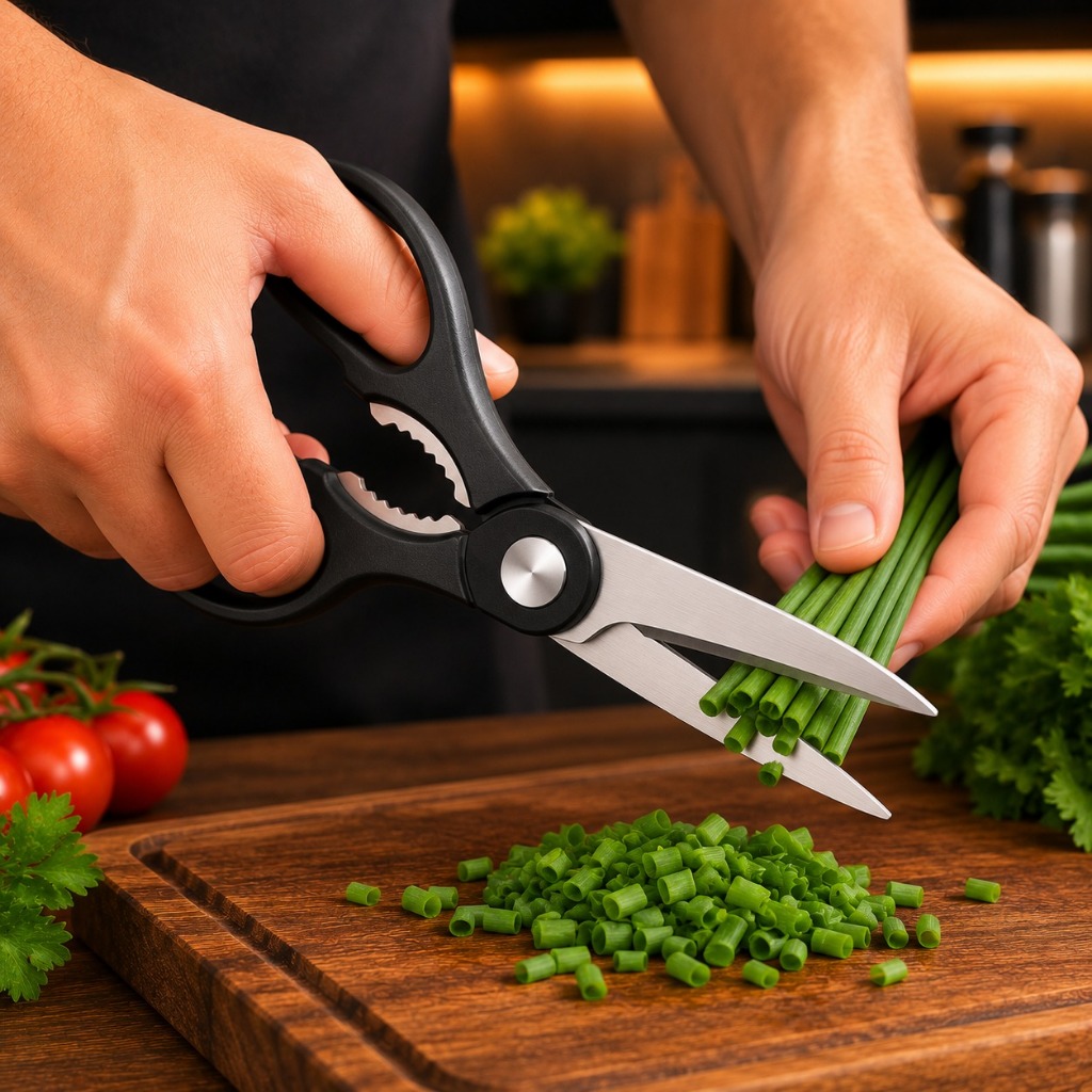 "Jogo de Facas 7 Peças Inox com Afiador 3 Estágios Tesoura Descascador Cozinha Churrasco"