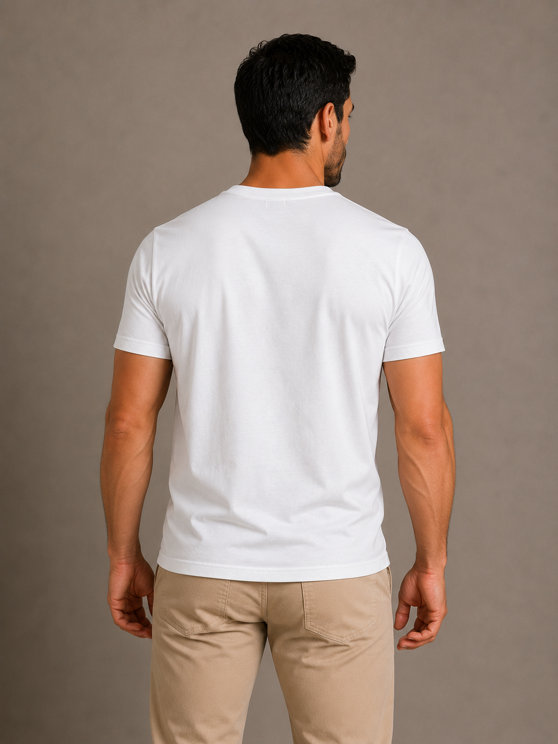 Camiseta Branca de Algodão Egípcio