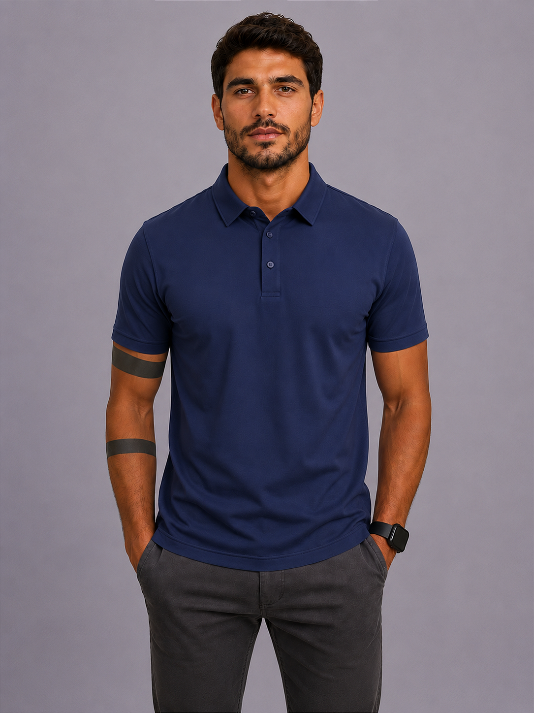 Polo Tecnológica Azul Marinho