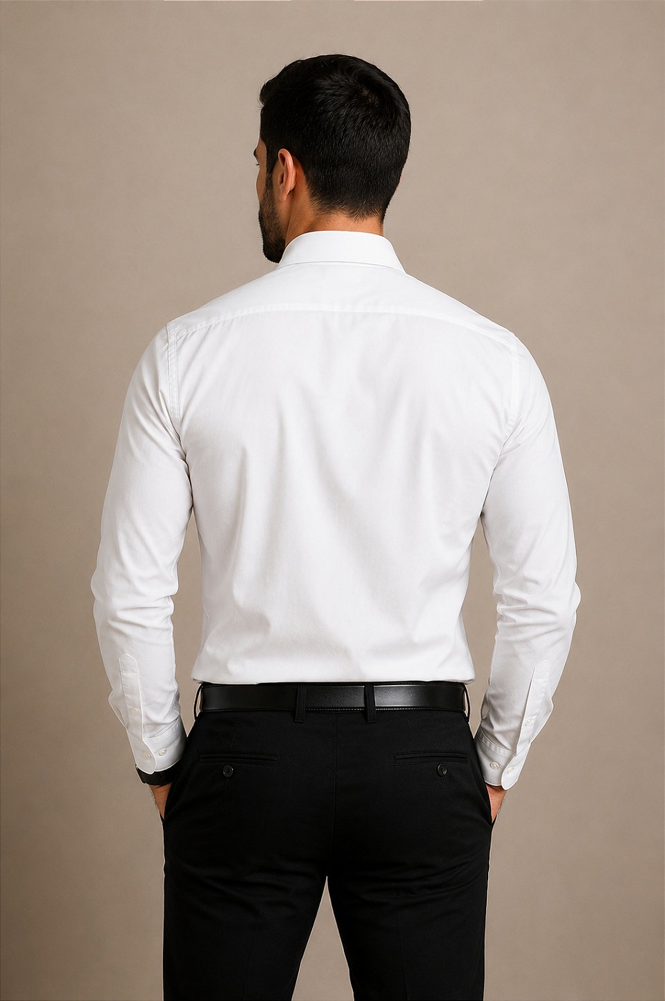 Camisa Social, Masculina, Branca