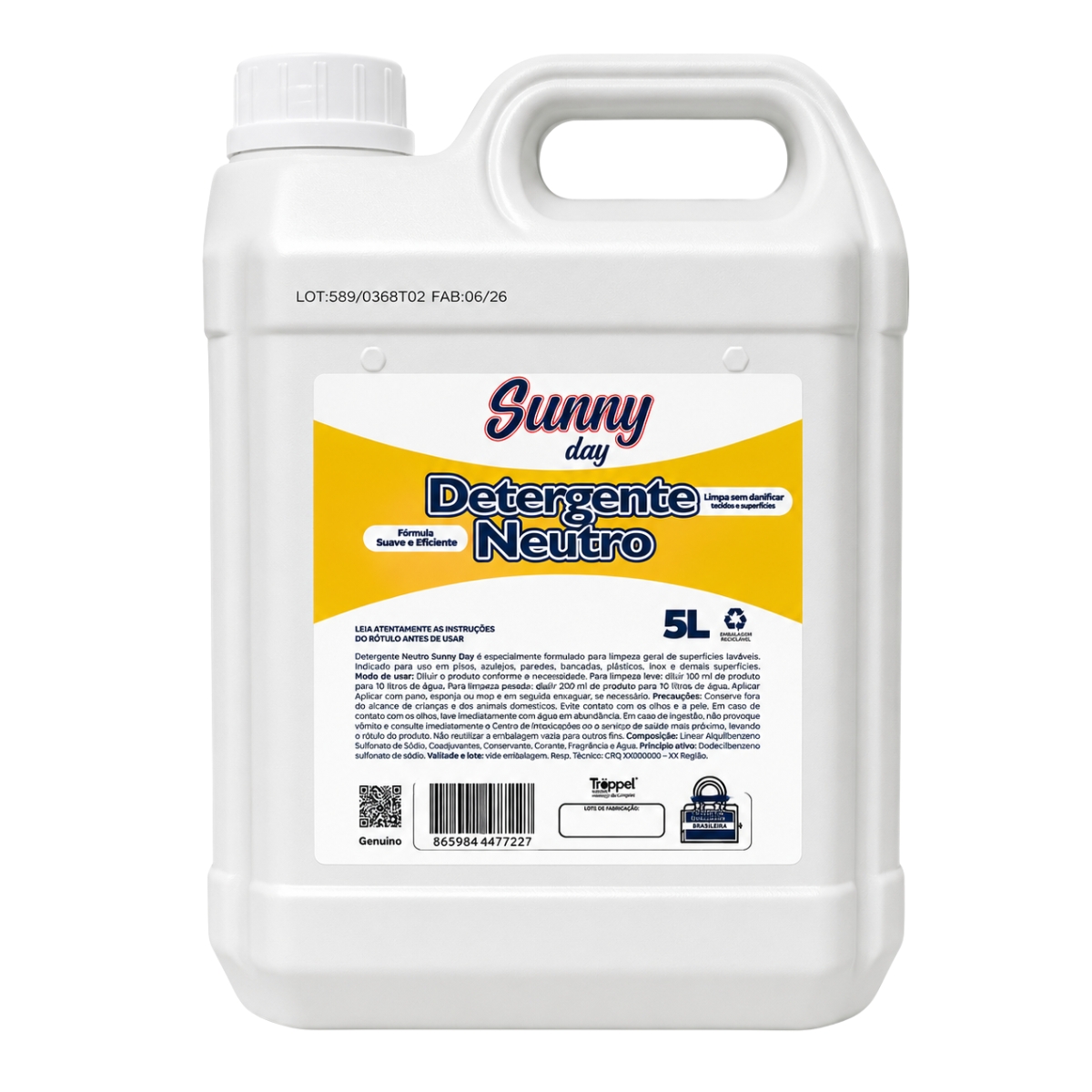 Detergente Neutro Sunny Day 5L