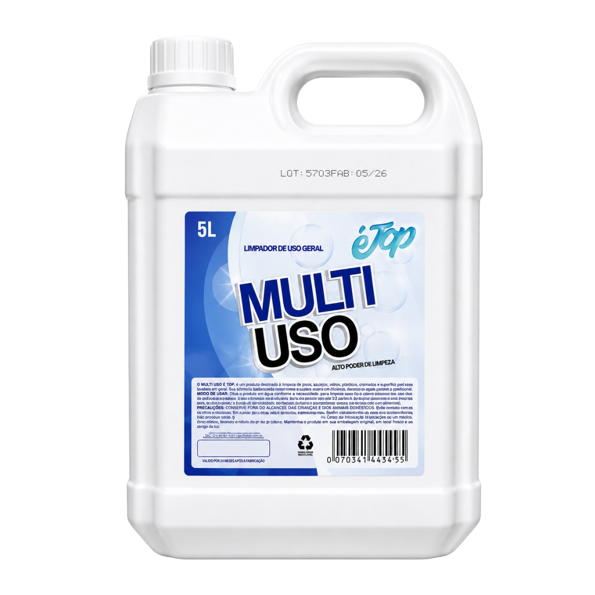 Limpador Multiuso Tradicional É Top 5L