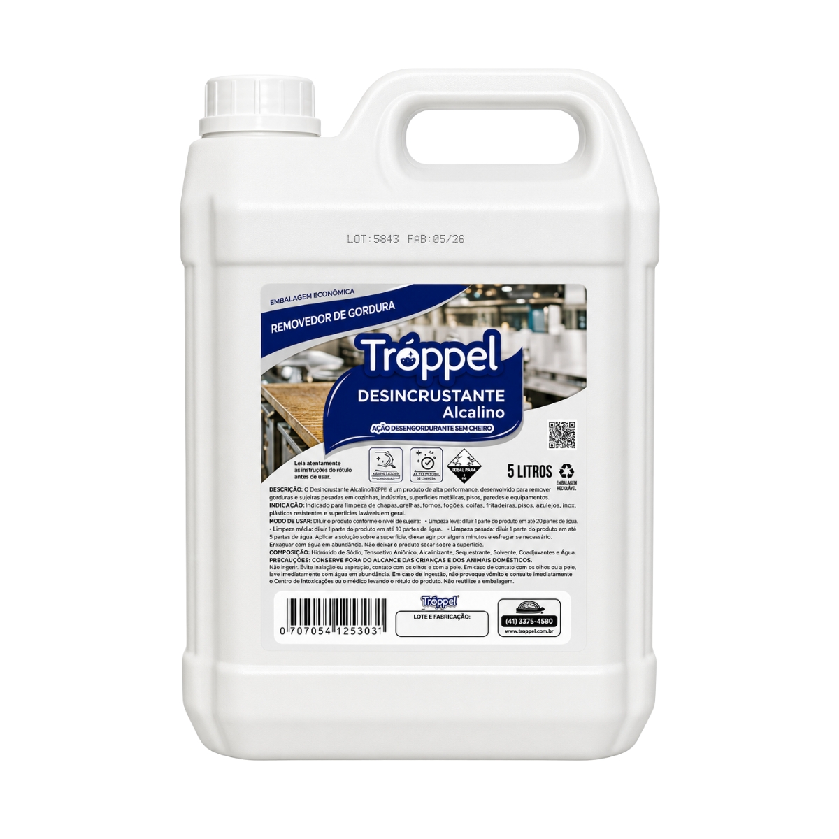 Desincrustante Alcalino Troppel 5L