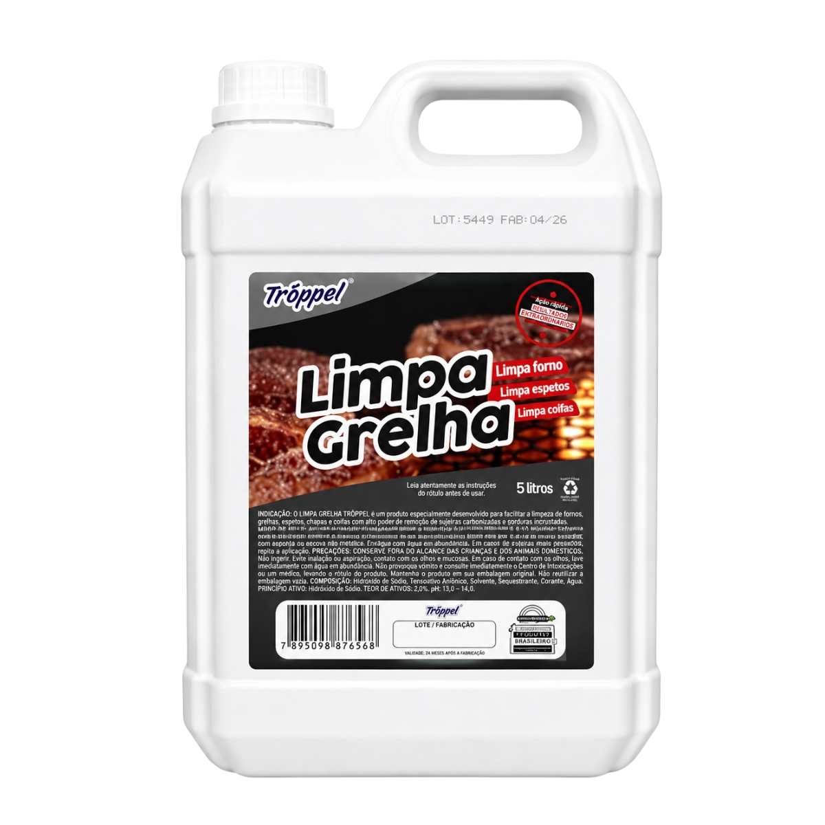 Limpa Grelhas Troppel 5L