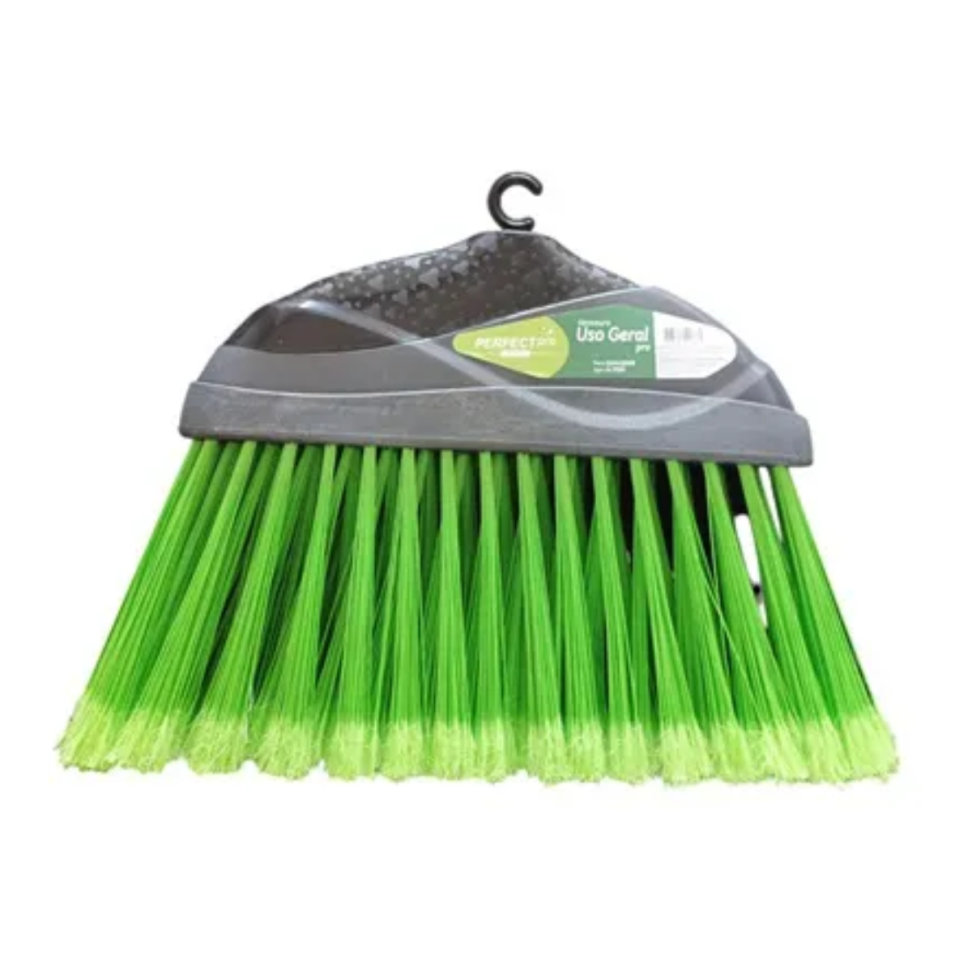 Vassoura Uso Geral Perfect Pro Verde c/cabo