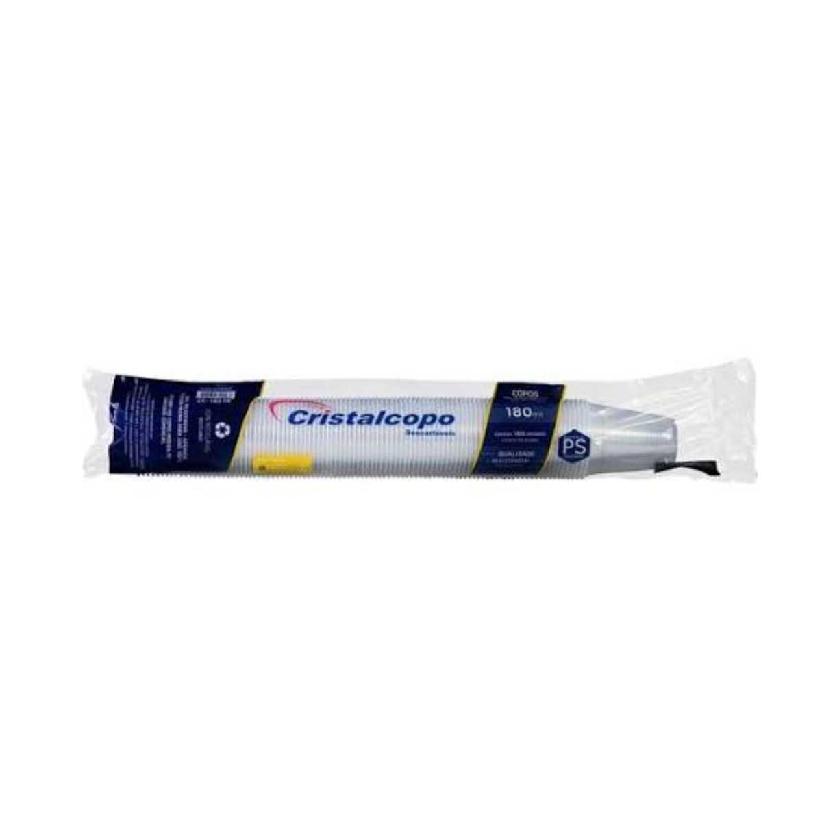 Copo Descartável Cristal Copo Transparente 180ml c/100un