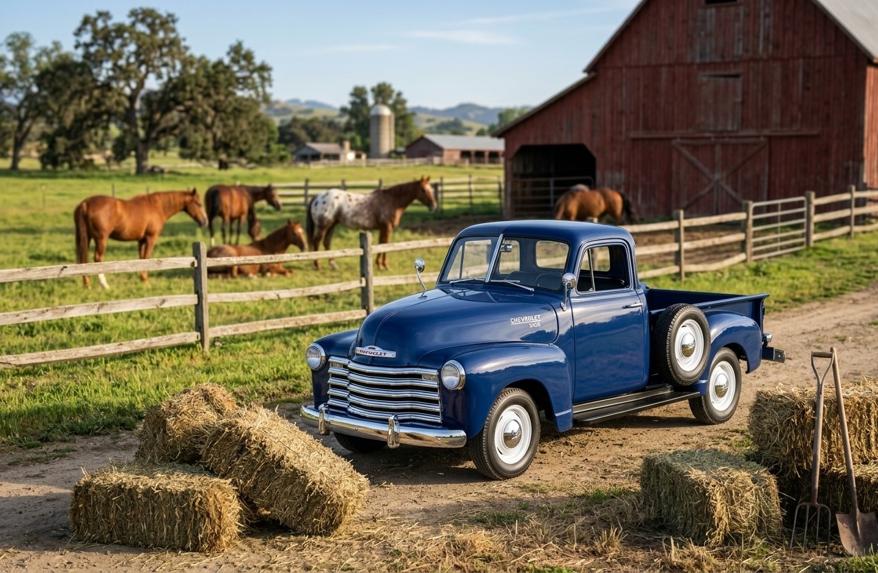 1/24 1953 CHEVROLET 3100 PICK UP AZUL