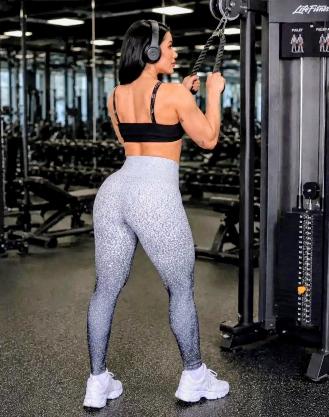 Calça Legging Suplex Premium Degrade Cós Alto