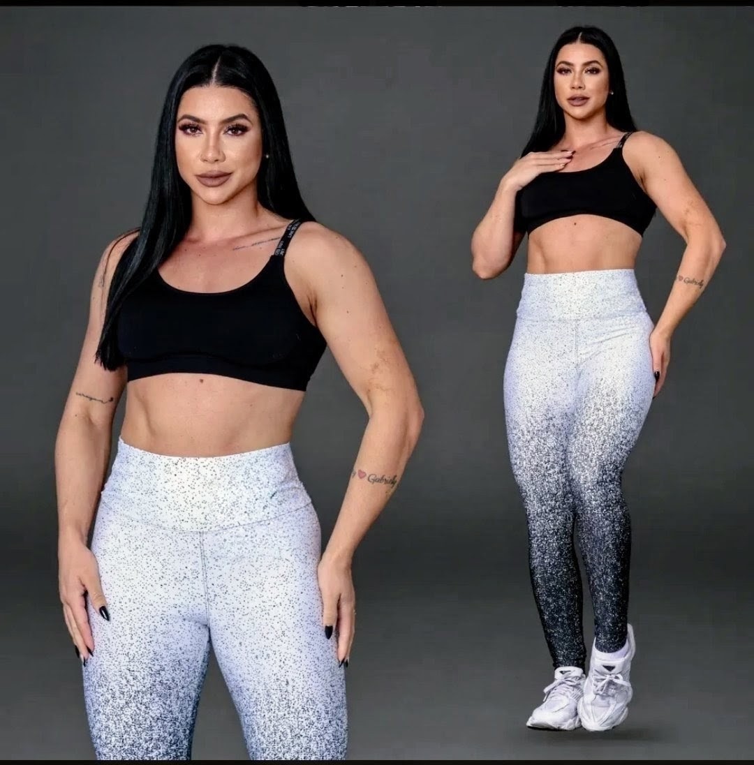 Calça Legging Suplex Premium Degrade Cós Alto