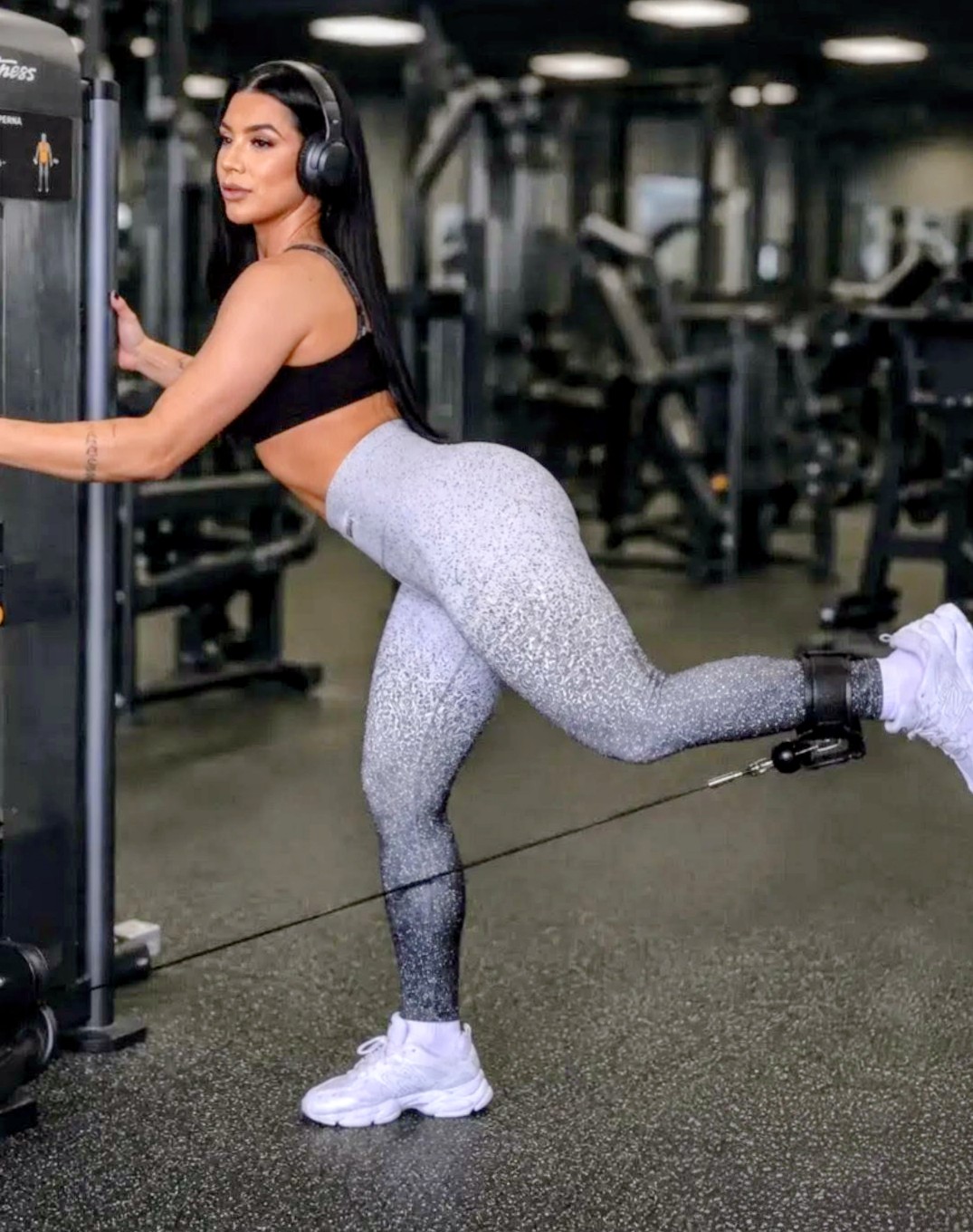 Calça Legging Suplex Premium Degrade Cós Alto
