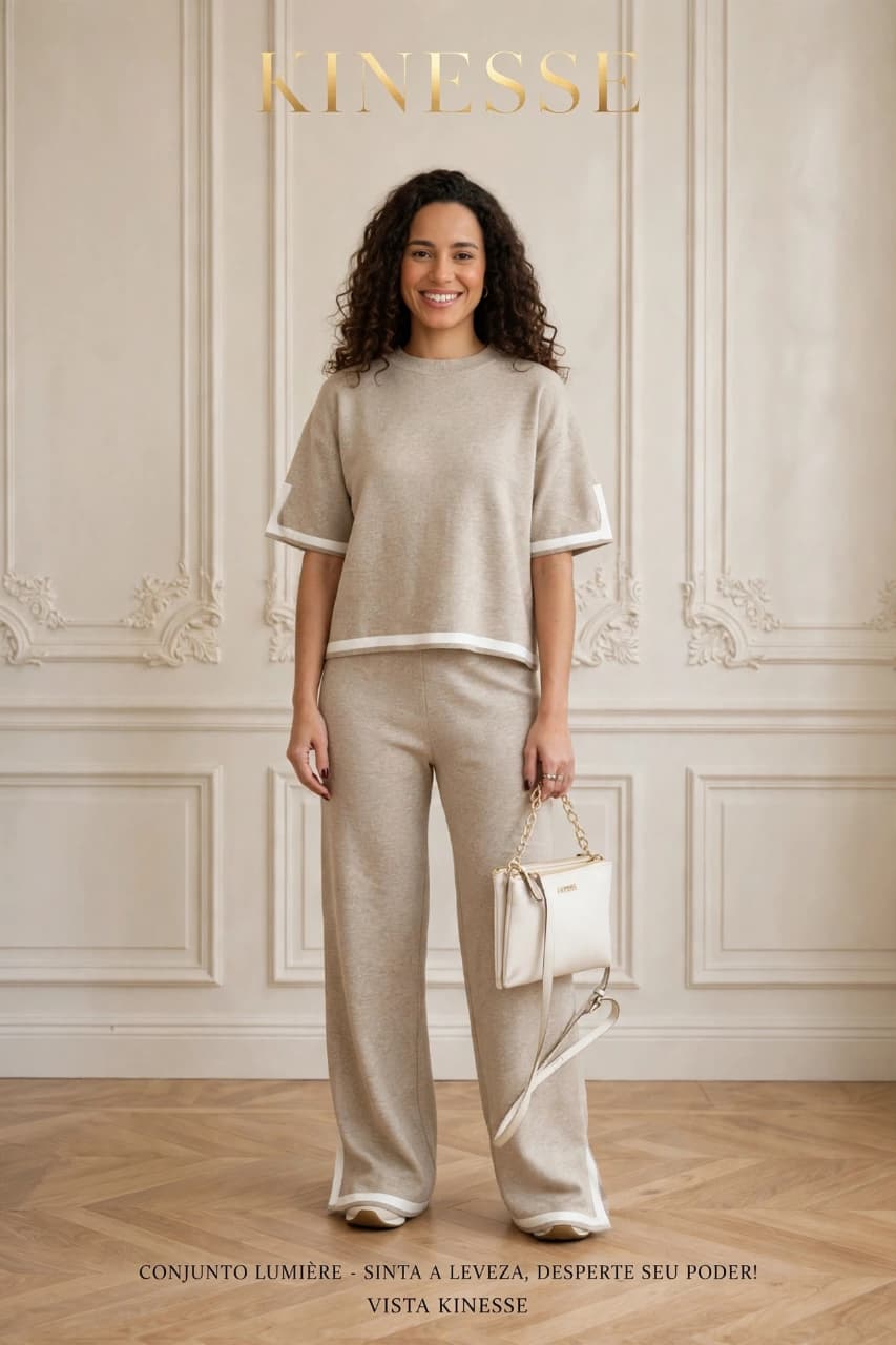 Conjunto Lumière -Wide Leg + Cropped - KINESSE