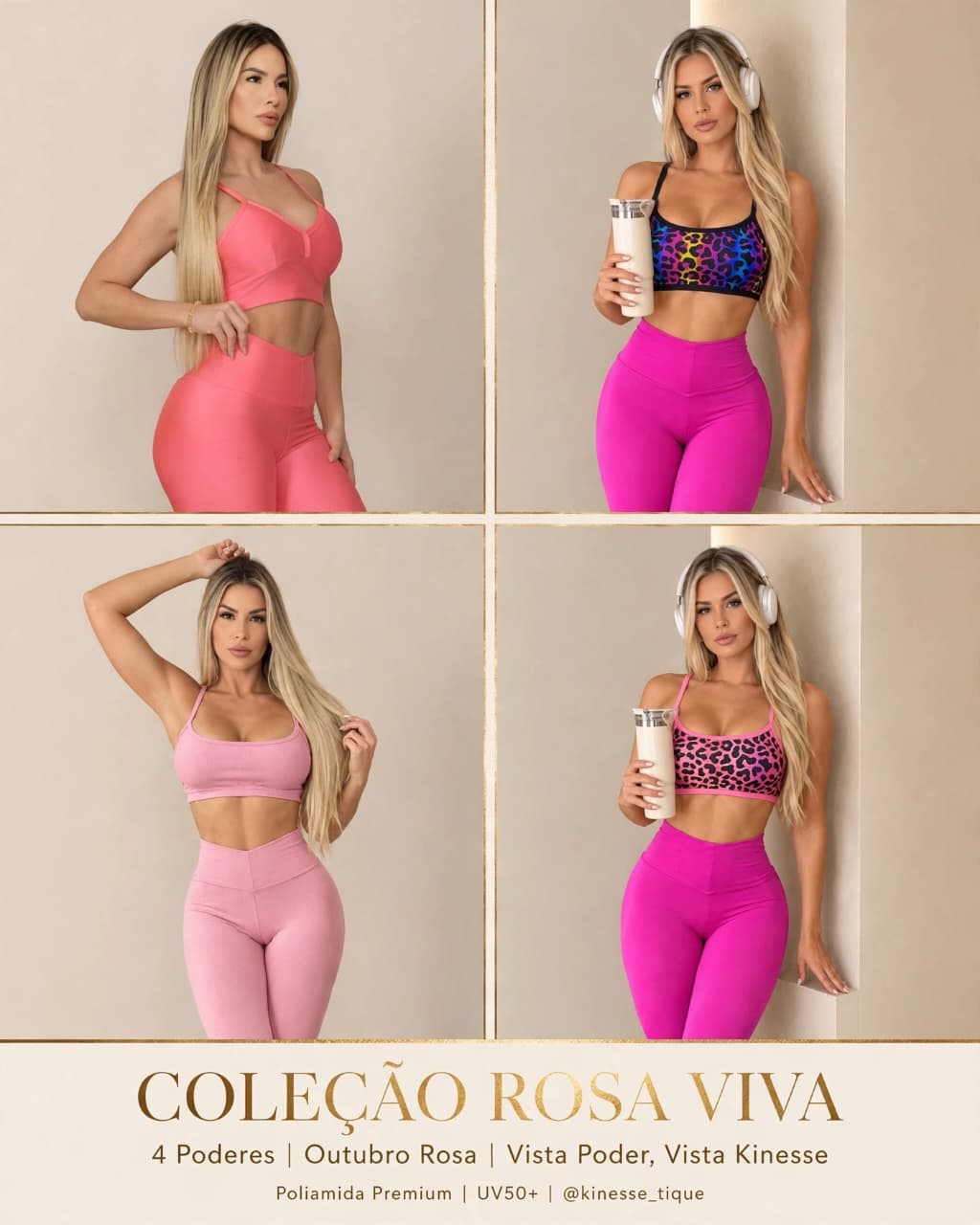 COLEÇÃO ROSA VIVA - OUTUBRO ROSA KINESSE