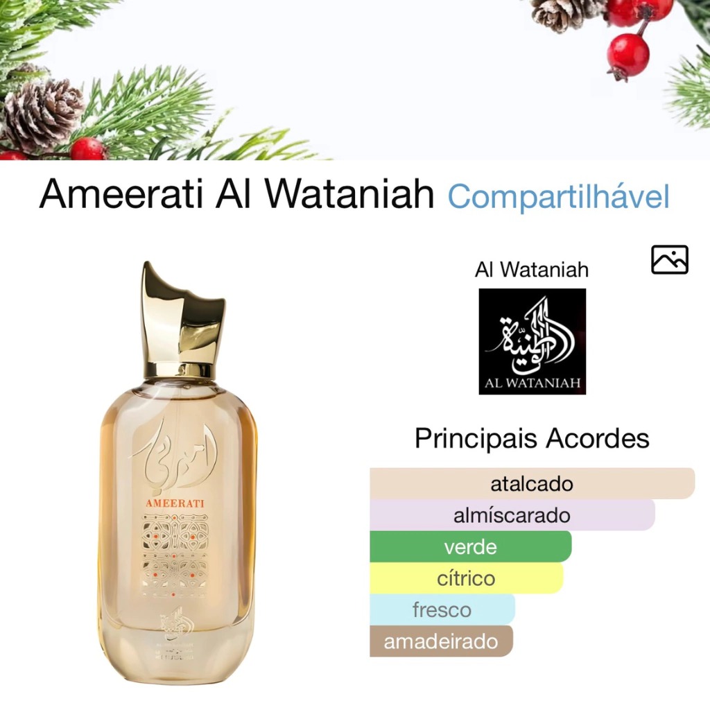 Perfume Ameerati Al Wataniah Eau de Parfum 100ml - Feminino