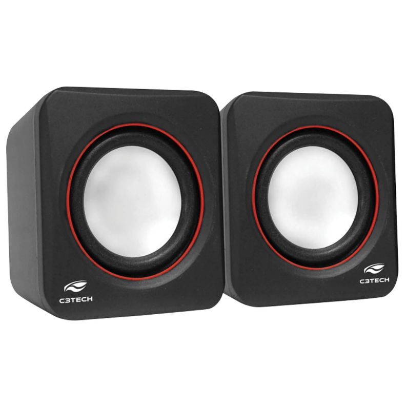 Caixa Multimídia C3Tech SP-301BK 2.0 Compacta