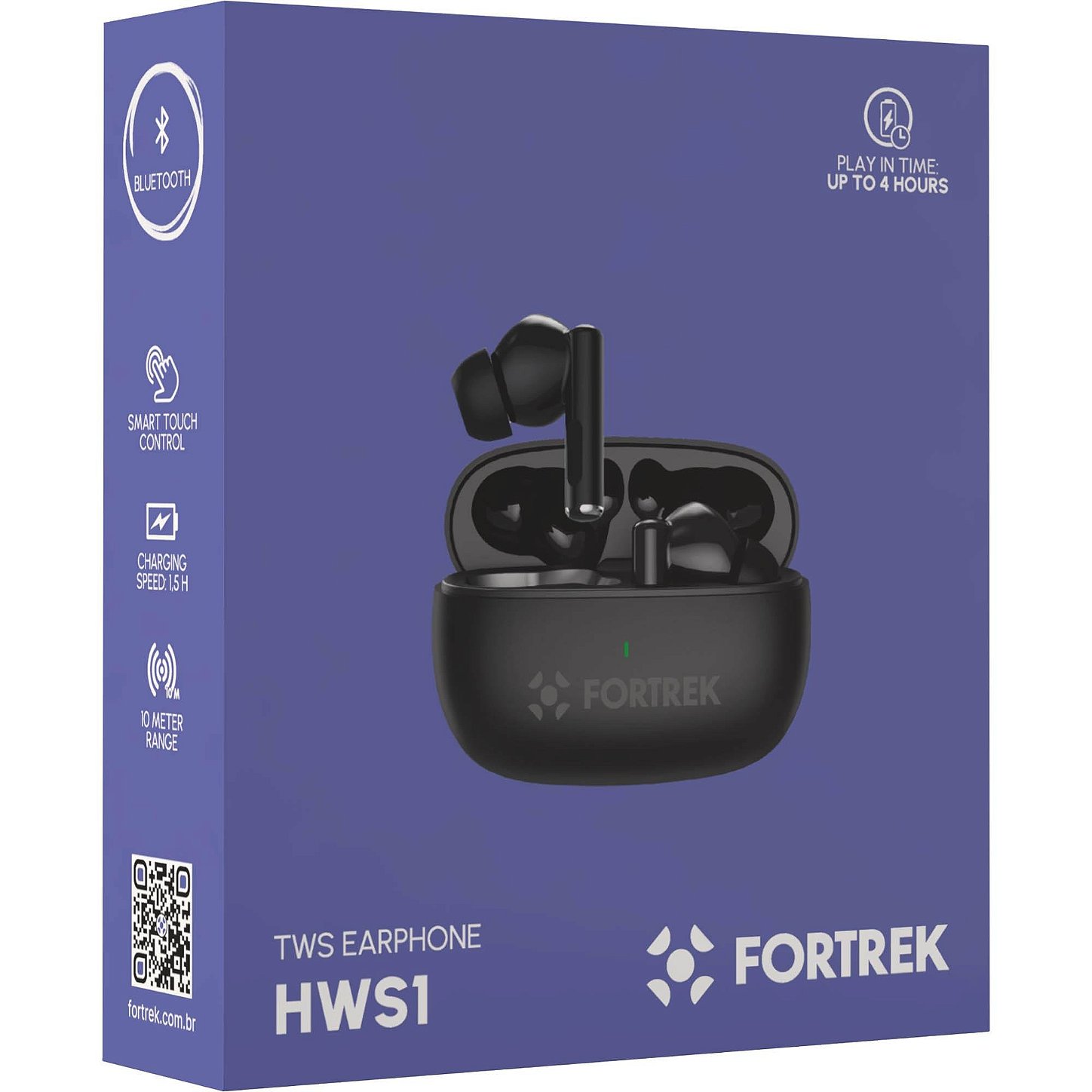Fone Bluetooth TWS Fortrek HWS1 Sem Fio