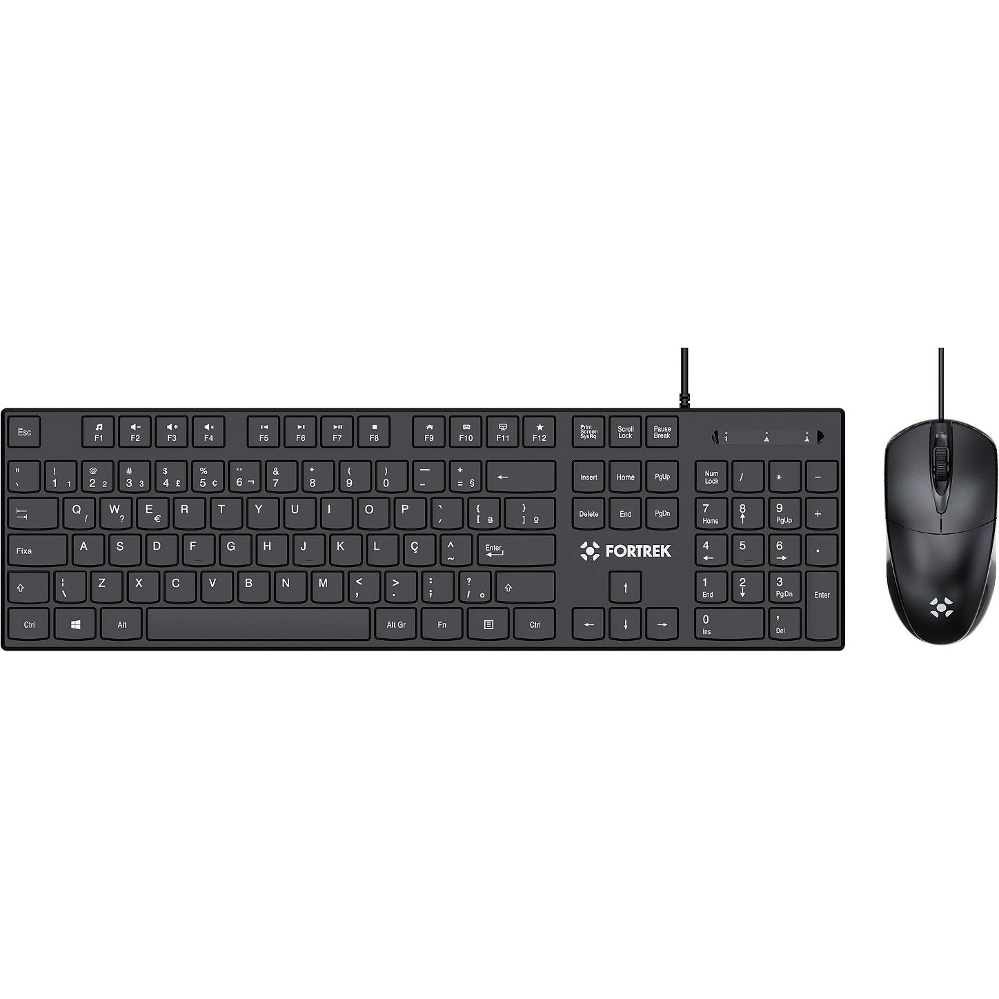 Kit Teclado e Mouse Fortrek C13 USB ABNT2