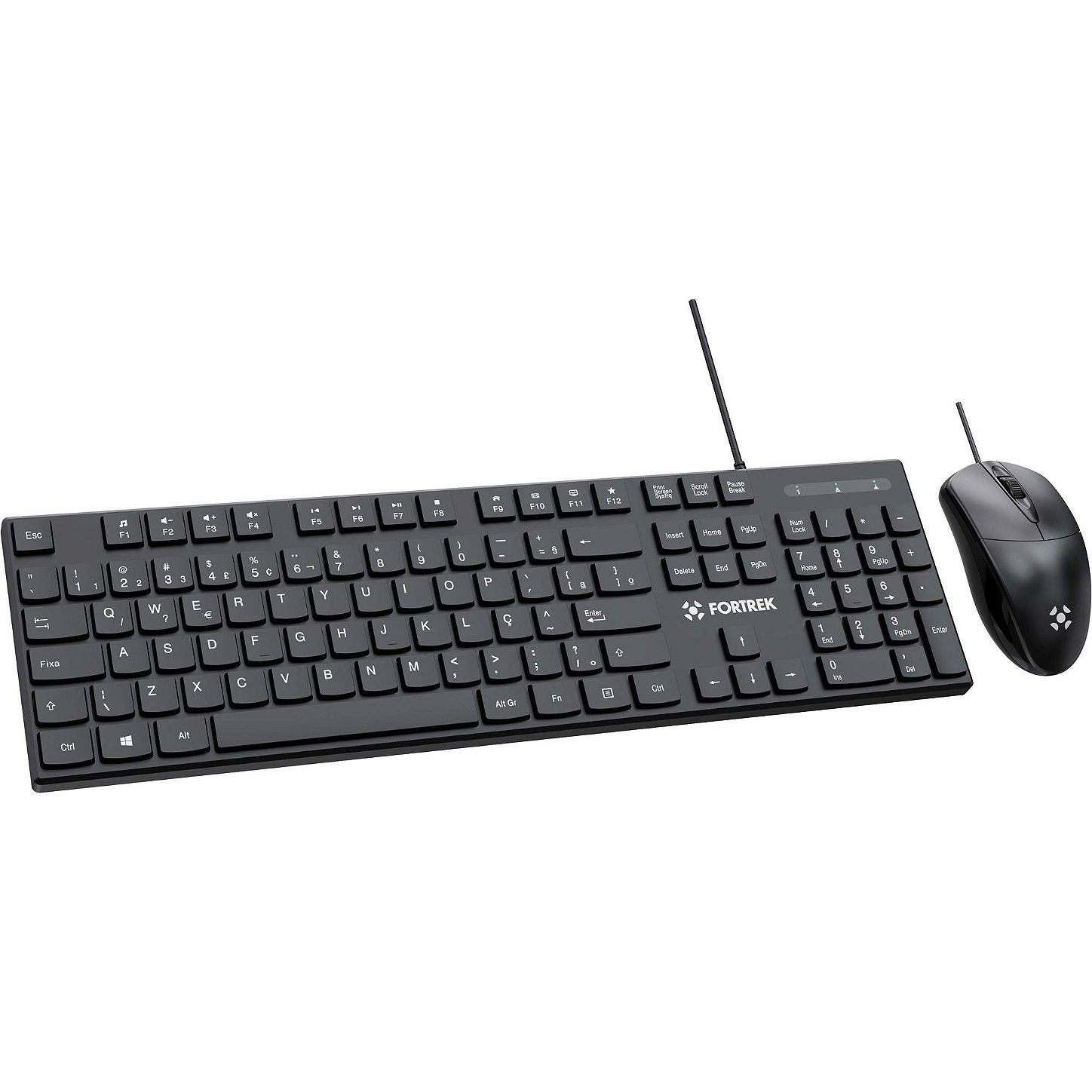 Kit Teclado e Mouse Fortrek C13 USB ABNT2