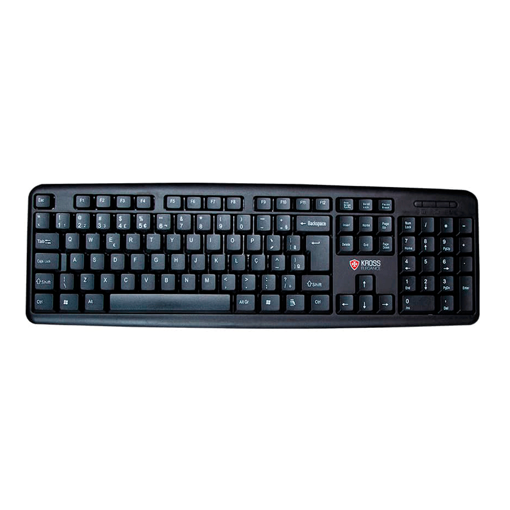 Teclado Kross Elegance USB ABNT2 Preto