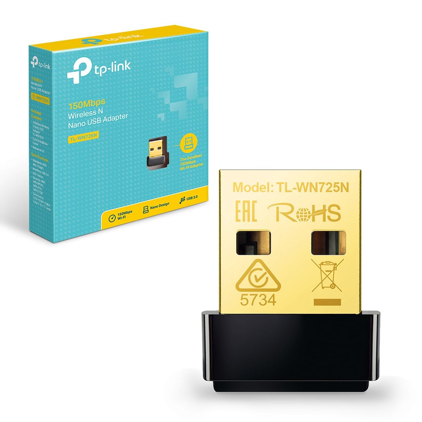 Adaptador USB TP-Link TL-WN725N 150Mbps Nano