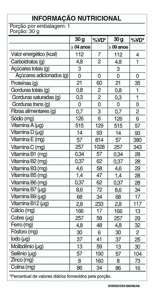 Sorend 25g Suplemento em Pó Sem Sabor