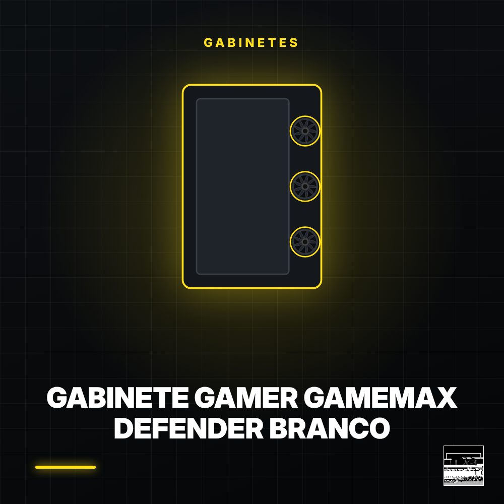 Gabinete Gamer GameMax Defender Branco