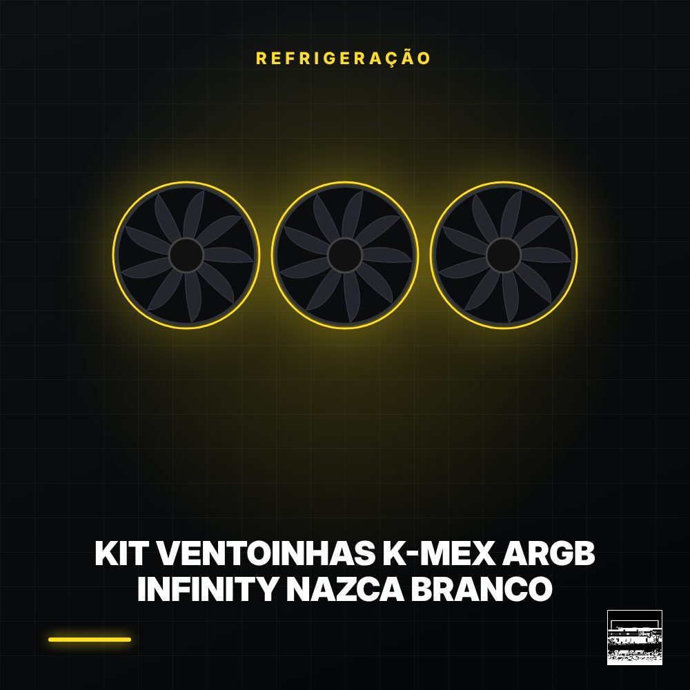 Kit Ventoinhas K-Mex ARGB Infinity Nazca Branco