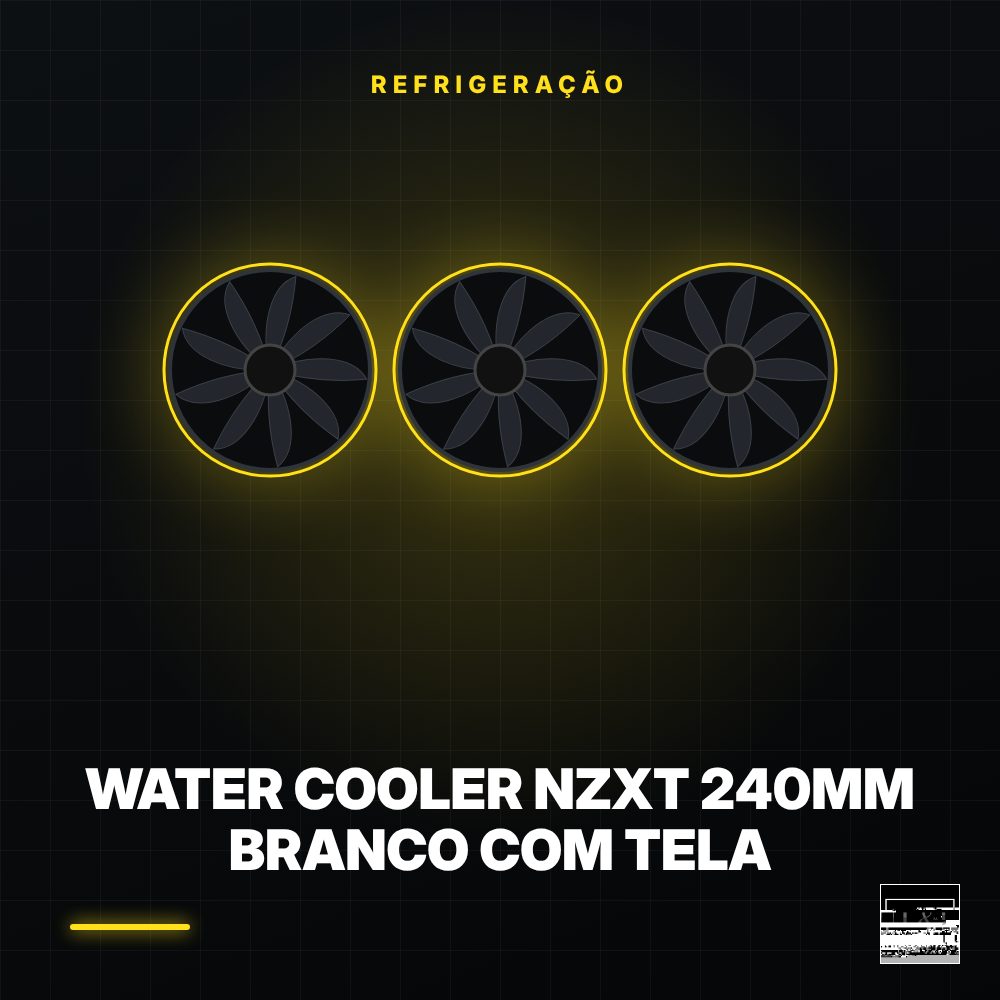 Water Cooler NZXT 240mm Branco com Tela
