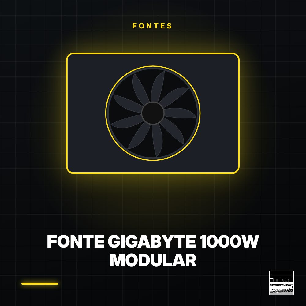 Fonte Gigabyte 1000W Modular