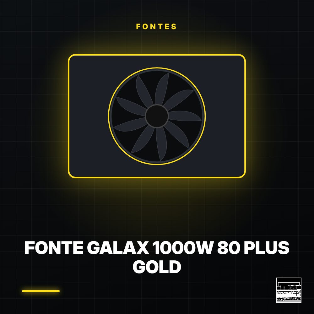 Fonte Galax 1000W 80 Plus Gold
