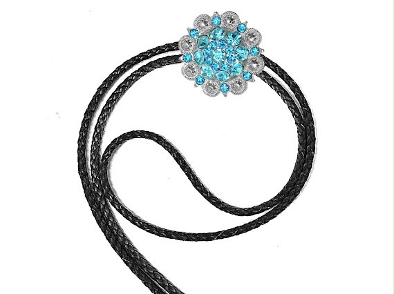 Gravata Floral Country Estilo Bolo Tie