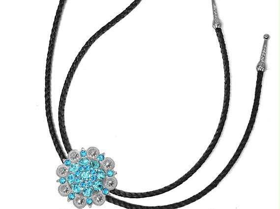 Gravata Floral Country Estilo Bolo Tie