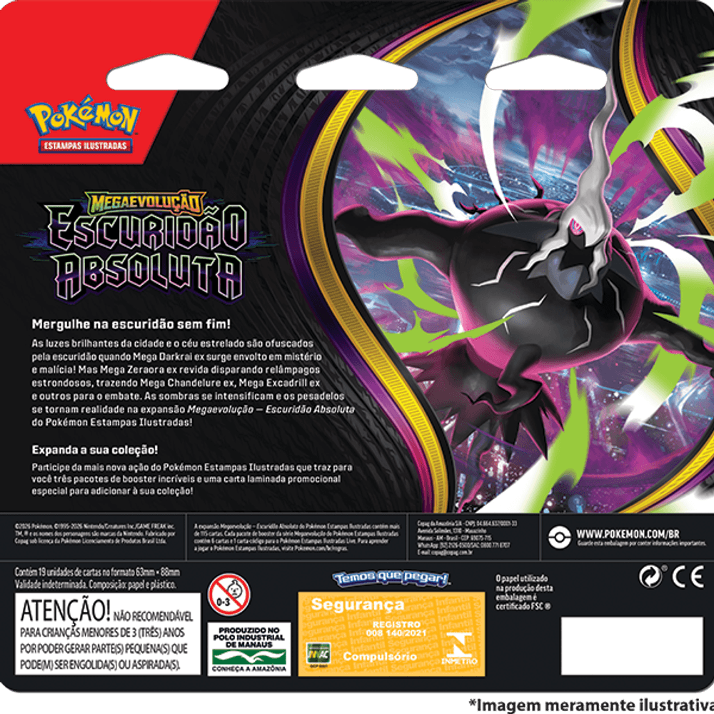 Blister Triplo Megaevolução 05 - Escuridão Absoluta (PT-BR)