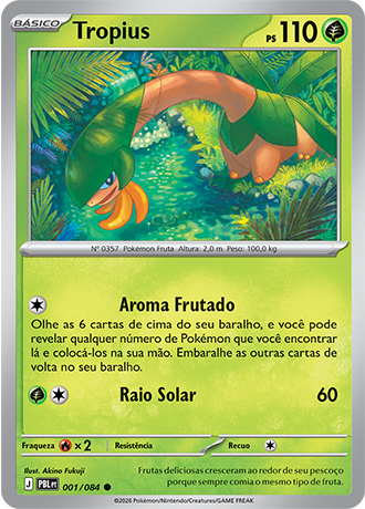 Tropius (001/084) - Reverse Foil - Escuridão Absoluta