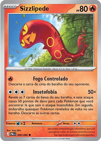 Sizzlipede (009/084) - Reverse Foil - Escuridão Absoluta
