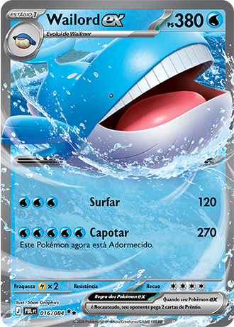 Wailord EX (016/084) - Foil - Escuridão Absoluta