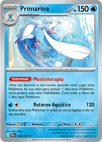 Primarina (020/084) - Reverse Foil - Escuridão Absoluta
