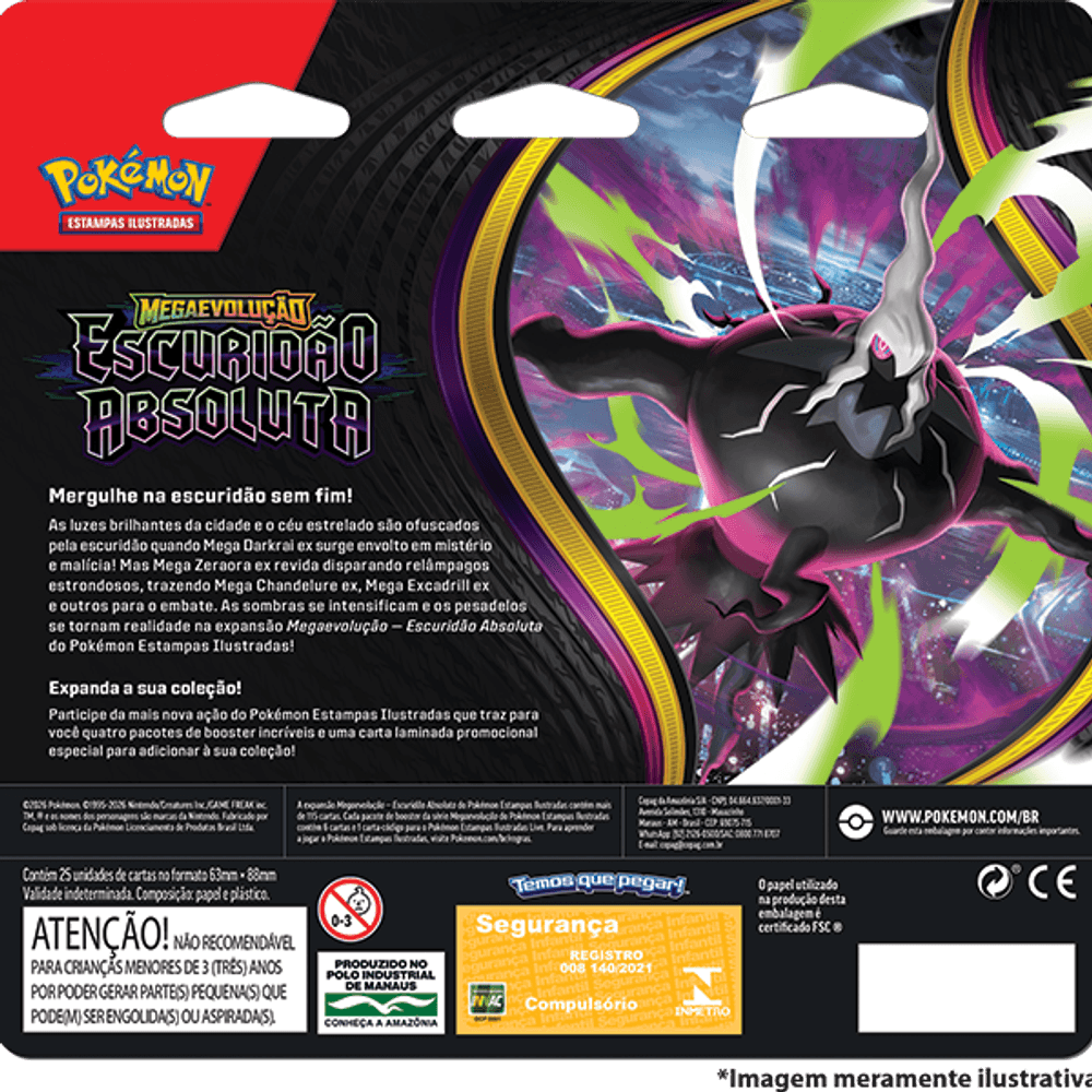 Blister Quádruplo Megaevolução 05 - Escuridão Absoluta (PT-BR)