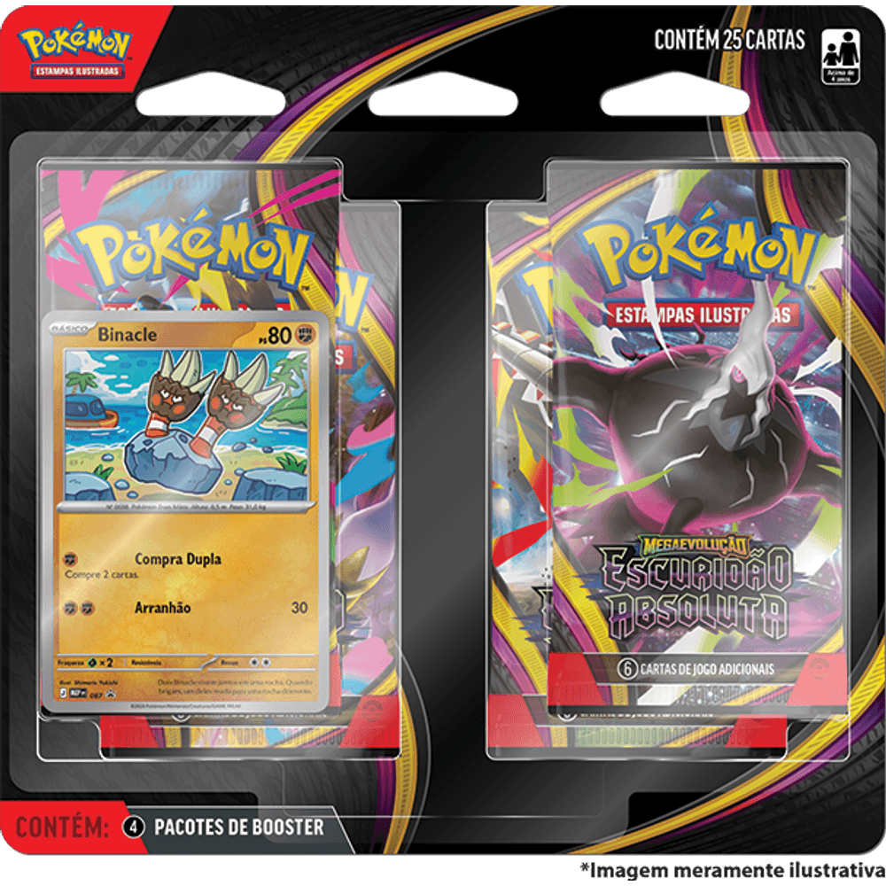 Blister Quádruplo Megaevolução 05 - Escuridão Absoluta (PT-BR)